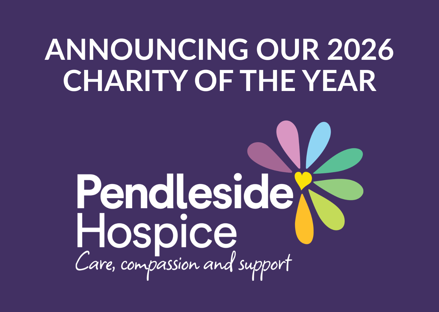 Southerns Solicitors are supporting Pendleside Hospice as their Charity of the Year for 2026